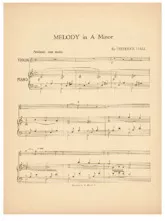 scarica la spartito per fisarmonica Melody in A minor in formato PDF
