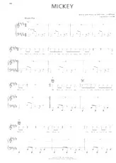 télécharger la partition d'accordéon Mickey (Chant : Toni Basil) (Disco Swing) au format PDF