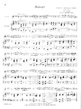 télécharger la partition d'accordéon Minuet (Arrangement : Willy Burmester) (Valse) au format PDF