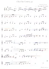 descargar la partitura para acordeón Cha Cha Comme ça (Chanté) en formato PDF