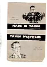scarica la spartito per fisarmonica Made in tango (Création de : Bernardo Lopez) in formato PDF