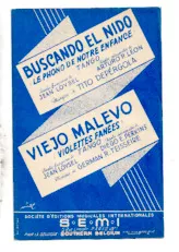 download the accordion score Viejo malevo (Violettes fanées) (Arrangement : Yvonne  Thomson) (Bandonéons A + B) (Orchestration Chant) (Tango) in PDF format