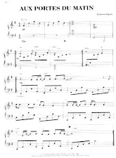 download the accordion score Aux portes du matin (Piano Solo) in PDF format