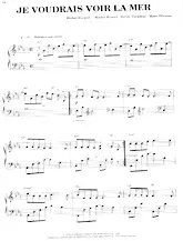 scarica la spartito per fisarmonica Je voudrais voir la mer (Piano Solo) in formato PDF