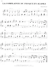scarica la spartito per fisarmonica La complainte du phoque en Alaska (Piano Solo) in formato PDF