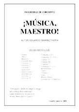 télécharger la partition d'accordéon Musica, Maestro (Orchestration) (Paso Doble) au format PDF