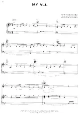 descargar la partitura para acordeón My all (Slow) en formato PDF