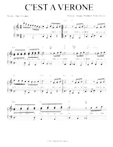 descargar la partitura para acordeón C'est à Vérone en formato PDF