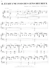 télécharger la partition d'accordéon Il était une fois des gens heureux (Piano Solo) au format PDF