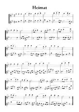 télécharger la partition d'accordéon Heimat (My home) (Japanese song for 2 flutes) (Valse Lente) au format PDF