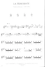 scarica la spartito per fisarmonica La traversée (Interprètes : Les Colocs) in formato PDF
