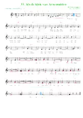 télécharger la partition d'accordéon Als de klok van Arnemuiden (Arrangement : Luc Markey) (Interprètes : De Havenzangers) (Valse) au format PDF