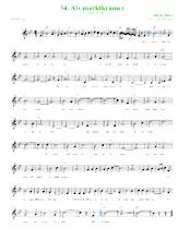 télécharger la partition d'accordéon Als marktkramer (Arrangement : Luc Markey) (Chant : Eddy Wally) (Valse) au format PDF