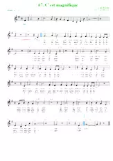 télécharger la partition d'accordéon C'est magnifique (Arrangement : Luc Markey) (Fox Swing) au format PDF