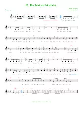 télécharger la partition d'accordéon Du bist nicht allein (Arrangement : Luc Markey) (Chant : Roy Black) (Tango) au format PDF