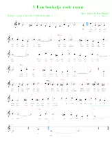 scarica la spartito per fisarmonica Een boeketje rode rozen (Arrangement : Luc Markey) (Chant : Jo Leemans) (Slow Fox-Trot) in formato PDF
