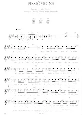 scarica la spartito per fisarmonica Pissiômoins (Interprètes : Les Colocs) in formato PDF
