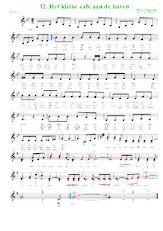 download the accordion score Het kleine café aan de haven (Le café des Trois colombes) (arrangement : Luc Markey) (Chant : Vader Abraham) (Valse) in PDF format