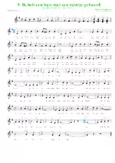 descargar la partitura para acordeón Ik heb een huis met een tuintje gehuurd (Arrangement : Luc Markey) (Chant : Jo Vally) (Quickstep) en formato PDF