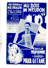 télécharger la partition d'accordéon Au bois de Meudon + Polka Gitane (Enregistrées par : Emile Prud'Homme) (Valse Chantée + Polka) au format PDF