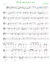 télécharger la partition d'accordéon Je suis seul ce soir (Arrangement : Luc Markey) (Chant : Léo Marjane) (Tango) au format PDF