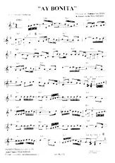 télécharger la partition d'accordéon Ay bonita (Tango Typique) au format PDF