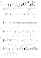 scarica la spartito per fisarmonica Satisfaccion (Bonheur Infini) (Arrangement : Ramon Mendizabal) (Boléro) in formato PDF