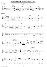 descargar la partitura para acordeón Au bonheur des Gigolettes (Java Chantée) en formato PDF