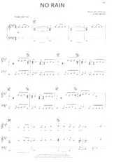 télécharger la partition d'accordéon No rain (Bossa) au format PDF