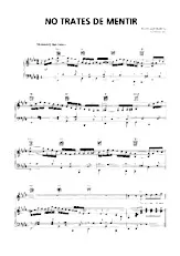 download the accordion score No trates de mentir (Interprètes : Trio Los Panchos) (Boléro) in PDF format