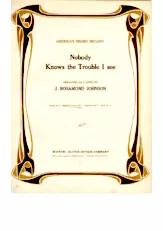 télécharger la partition d'accordéon Nobody knows the trouble I see (Arrangement : John Rosamond Johnson) (Negro Spiritual) au format PDF