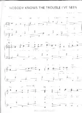 scarica la spartito per fisarmonica Nobody knows the trouble I've seen (Arrangement : Gary Meisner) (Negro Spiritual) in formato PDF