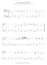 scarica la spartito per fisarmonica Norwegian wood (Valse de Jazz) in formato PDF