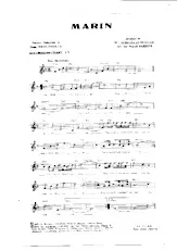 scarica la spartito per fisarmonica Marin (Arrangement : Miguel Barrios) (Fox Moderato) in formato PDF