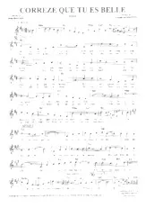 scarica la spartito per fisarmonica Corrèze que tu es belle (Valse Chantée) in formato PDF
