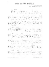 télécharger la partition d'accordéon Ode to my family (Interprètes : The Cranberries) (Slow) au format PDF
