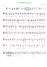 télécharger la partition d'accordéon Oh heideroosje (Arrangement : Luc Markey) (Interprètes : De Havenzangers) (Tango) au format PDF