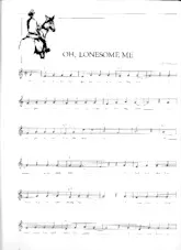 télécharger la partition d'accordéon Oh lonesome me (Swing Madison) au format PDF