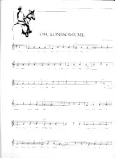 descargar la partitura para acordeón Oh lonesome me (Swing Madison) en formato PDF