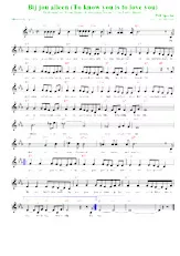 download the accordion score Bij jou alleen (To know you is to love you) (The Teddy Bears in PDF format