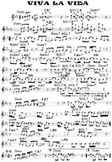 download the accordion score Viva la Vida (Relevé) in PDF format