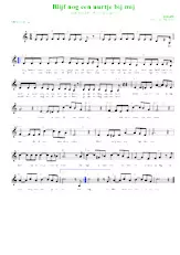 descargar la partitura para acordeón Blijf nog een uurtje bij mij (Arrangement : Luc Markey) (Chant : Willy Sommers) (Slow Rock) en formato PDF