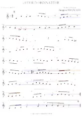 télécharger la partition d'accordéon Lueur d'Ordinateur (Slow-Ballade Chanté) au format PDF