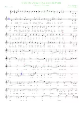 scarica la spartito per fisarmonica Café De Zwaan (Au Café Du Port) (Arrangement : Luc Markey) (Chant :  Yves Segers) (Valse) in formato PDF