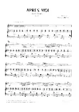 scarica la spartito per fisarmonica Après moi (Dopo di me) (Slow) in formato PDF