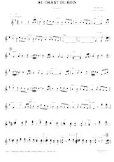 télécharger la partition d'accordéon Au chant du bois (Tarentelle) au format PDF