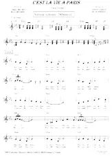 descargar la partitura para acordeón C'est la vie à Paris (Valse Chantée) en formato PDF