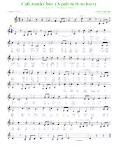 descargar la partitura para acordeón Cafe zonder bier (A pub with no beer) (Arrangement: Luc Markey) (Chant : Bobbejaan Schoepen) (Valse Country) en formato PDF