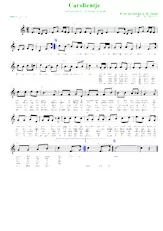 télécharger la partition d'accordéon Carolientje (Arrangement : Luc Markey) (Chant : Willeke Alberti) (Marche) au format PDF