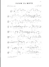 descargar la partitura para acordeón Passer ma route (Chant : Maxime Le Forestier) (Reggae) en formato PDF